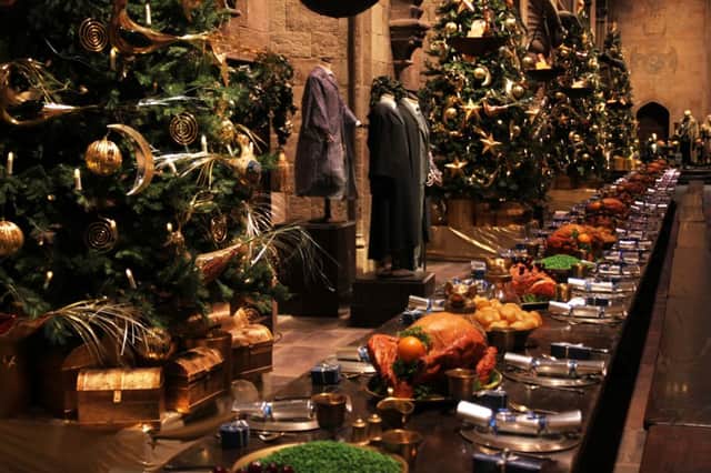 Christmas dinner at Hogwarts