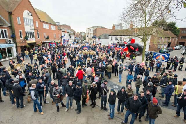March through Aylesbury to call for firefighter Ricky Matthews to reinstated PNL-140912-145211009