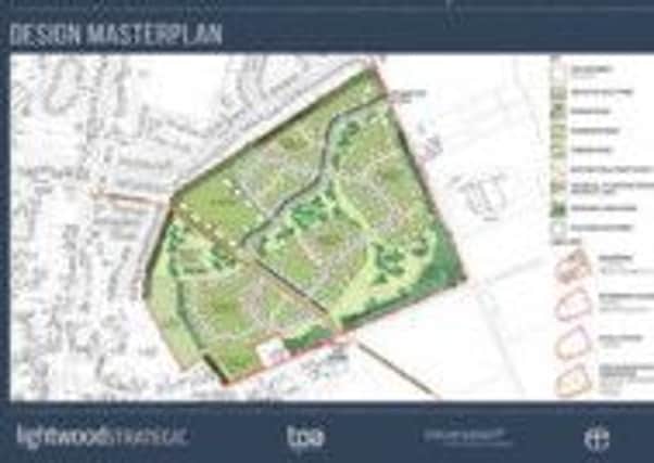 The developers' map for the proposed site