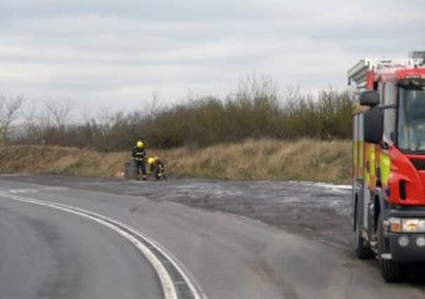 The barrel was leaking in a lay-by off the A413 near Winslow