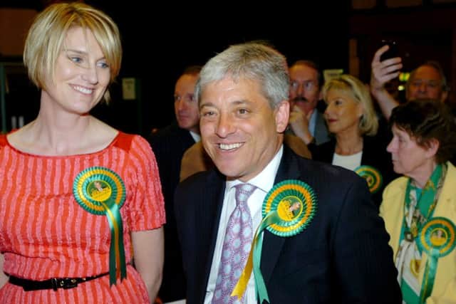 John Bercow and Sally on the campaign trail in 2010
