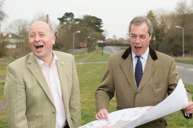 Nigel Farage and Chris Adams