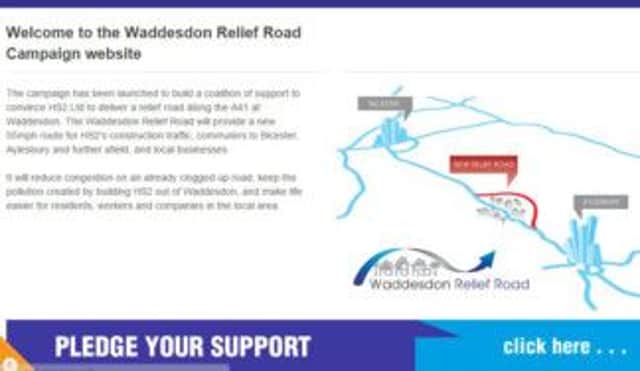The Waddesdon Relief Road website set up by Arnold White Estates