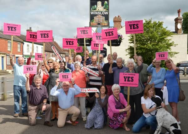 The Yes4Winslow group in High Street