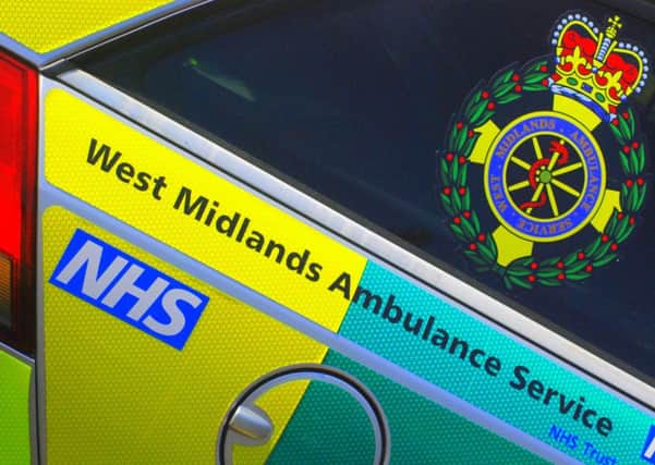 The motorcyclist was treated for chest injuries before being airlifted to hospital