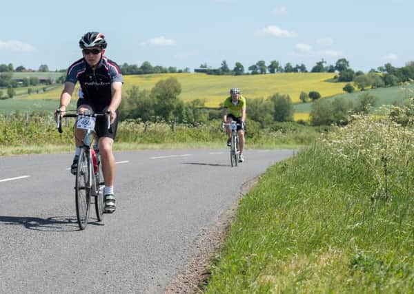 Tour de Vale, in aid of WheelPower - cyclists beteween Cublington and Whitchurch
