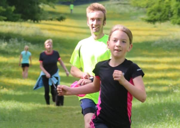 Aimee Smith finished just ahead of dad Jonathan at this week's Tring parkrun