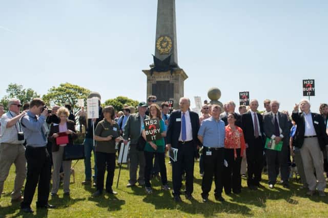 The HS2 select committee visits Coombe Hill to see where the route will cut through the Vale