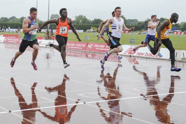 Dom Ashwell finished third in his semi-final at the U20/U23 England Athletics Championships. Picture (c) Gary Mitchell
