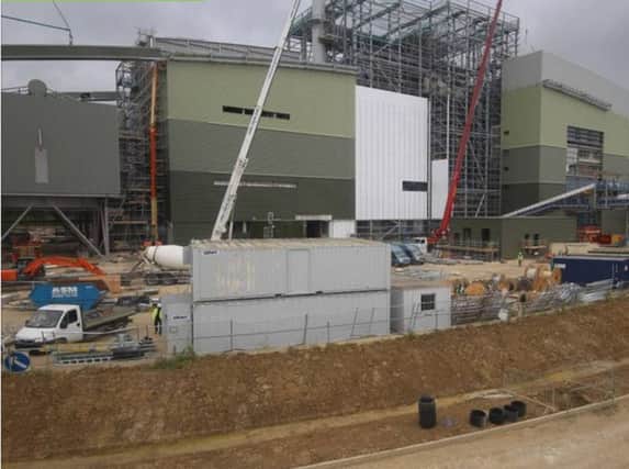 The plant in Grearmoor is taking shape, as this picture taken on July 2, 2015, shows