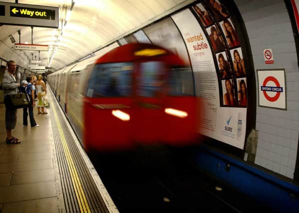 Warning of London Underground disruption. Matt Morton/PA Wire