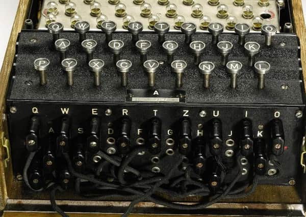 An Enigma machine, used by the German military to send coded messages during the Second World War, is expected to fetch £70,000 at auction at Sotheby's. Photo: Press Association