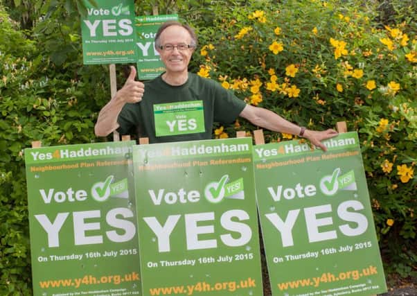 Haddenham plan campaigner Keith Milmer