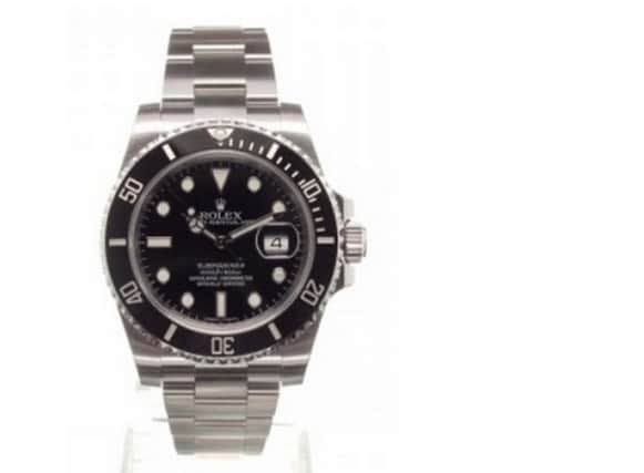 The stolen Rolex watch, worth around £4,500
