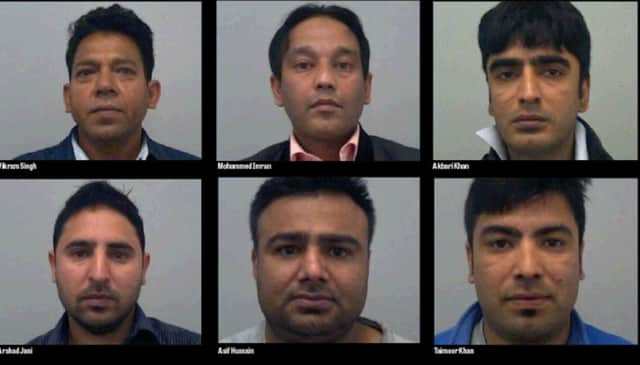 The six men found guilty in the Aylesbury sex ring