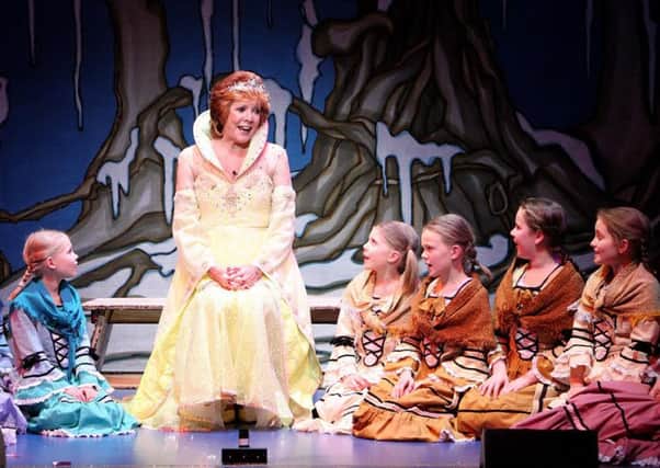 Cilla Black stars as the Fairy Godmother at the Waterside Theatre's first pantomime - Cinderella - in October 2010
