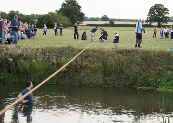 The 63rd Ickford v Tiddington tug-o-war - Pictured are the Tiddington ladies in action