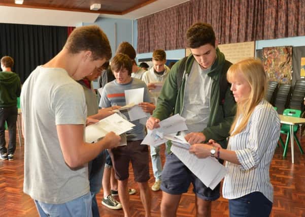 It's that time again, students across the area are finding out their A level results