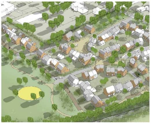 Artist's impression of new homes development in Long Crendon