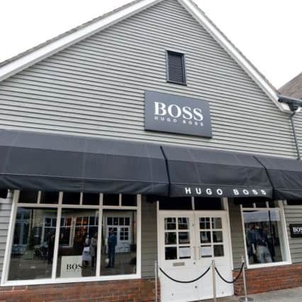 The Hugo Boss shop at Bicester Village