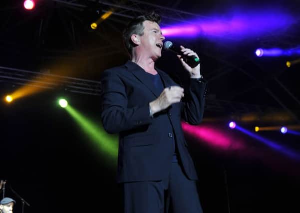 Rick Astley is one of the stars appearing at the gig