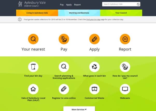 Aylesbury Vale District Council's new-look website has been shortlisted for a national award