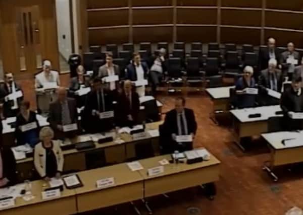 Councillors vote against the motion
