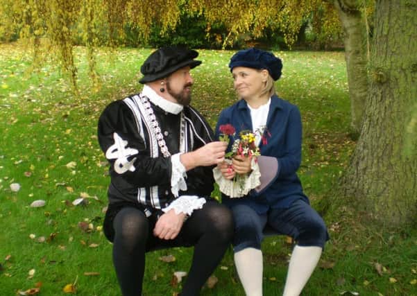 Chris Mills (Blackadder) and Jilly Scrivener (Bob/Kate) in Stewkley Players production of Bells
