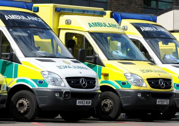 8/9/2014 (NEWS)
Ambulances parked up at Queen Alexandra Hospital Accident and Emergency Unit on Monday afternoon.
Picture: Sarah Standing (142613-8263) PPP-140809-154930001