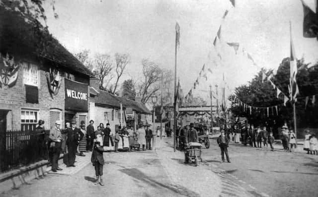 Celebrations in Buckingham Street, 1897