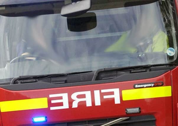 Two fire crews were quickly on the scene
