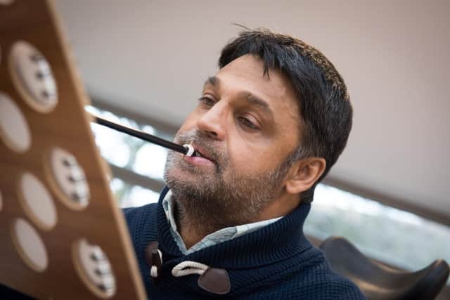 Mouth artist Keith Jansz - pictured at the National Spinal Injuries Centre , Stoke Mandeville PNL-160125-160316009
