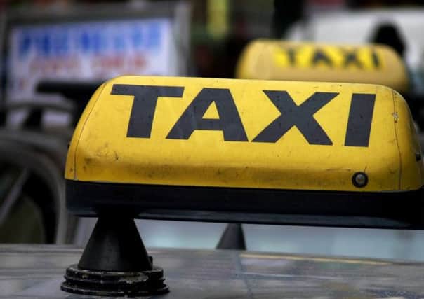 Taxi stock image
