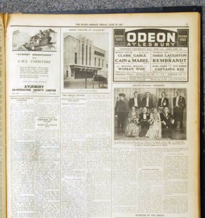 Bucks Herald copy - June 25th 1937 - Opening of the Odeon Cinema in Cambridge Street, Aylesbury