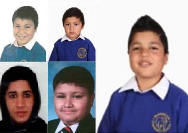 35-year-old Sairah Bibi and her four sons; 16-year-old Khalid Zaman, 10-year-old Akbar Zaman, 10-year-old Abid Zaman, and 5-year-old Hamad Zaman, are missing from Somerville Way in Aylesbury