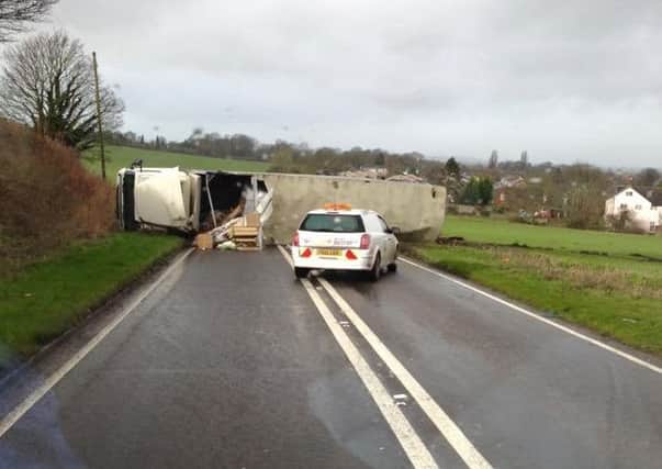 Crash on Upper Icknield Way, near Aston Clinton, February 8 2016. Photo by Anthony Davison-Hoult