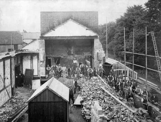 In 1924 the Market Theatre, which stood at the rear of the Green Man in Market Square, was demolished after suffering a serious fire