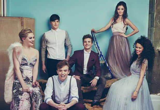 Georgia Lock with fellow stars of The Evermoor Chronicles.
