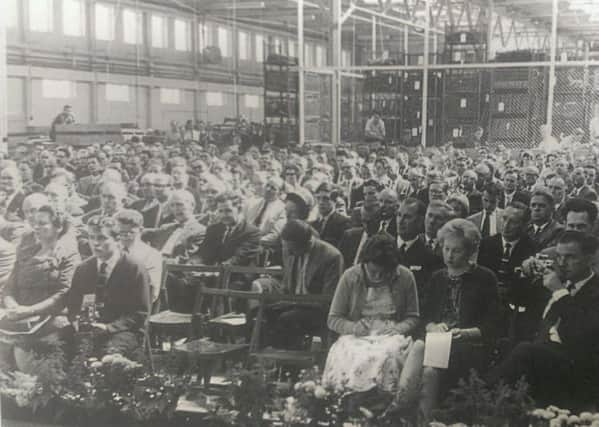 Staff at the New Holland factory on the Gatehouse estate in Aylesbury - pictured in 1961