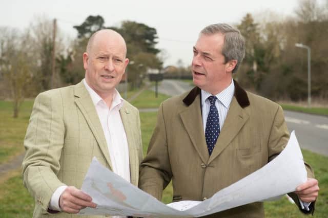 Chris Adams with UKIP leader Nigel Farage