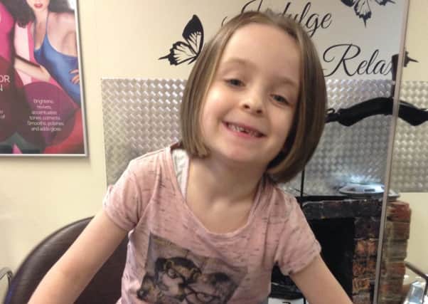 Beau Paylor after her hair cut
