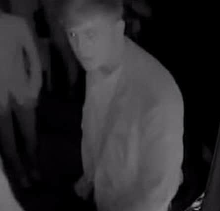 CCTV of man police would like to speak to following an assault at Fever and Boutique in Aylesbury