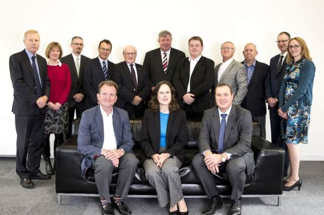 Cllr Steve Bowles is pictured left, front row, at an enterprise zone event