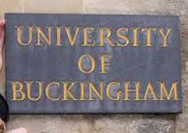 University of Buckingham sign