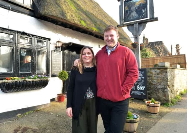 Jo and Brad Vyse, who run The Wheatsheaf in Maids Moreton