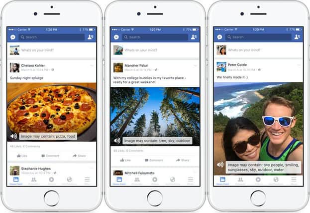 Blind 'can see' photos with new Facebook tool