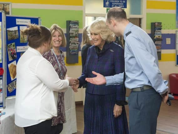 HRH The Duchess of Cornwall visits RAF Halton