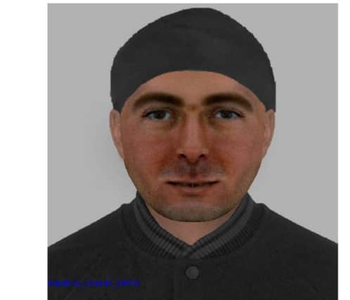 An e-fit of a man police want to speak to in connection with a distraction burglary in Longwick
