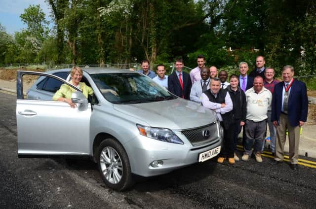 Cllr Val Letheren was the first to drive on the new road PNL-160527-170606001