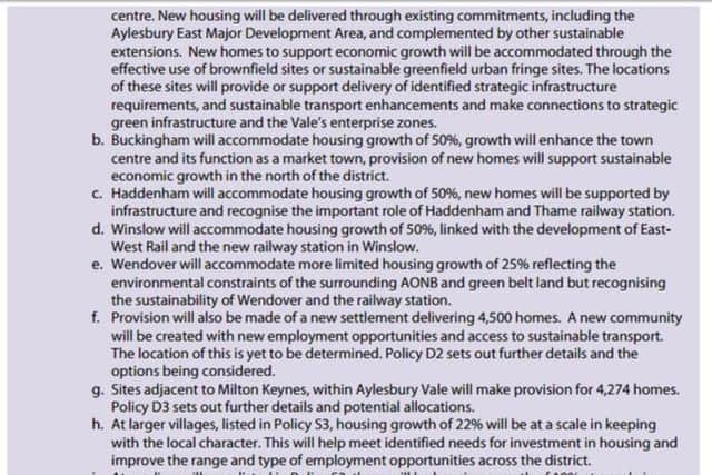 Extract from strategic plan